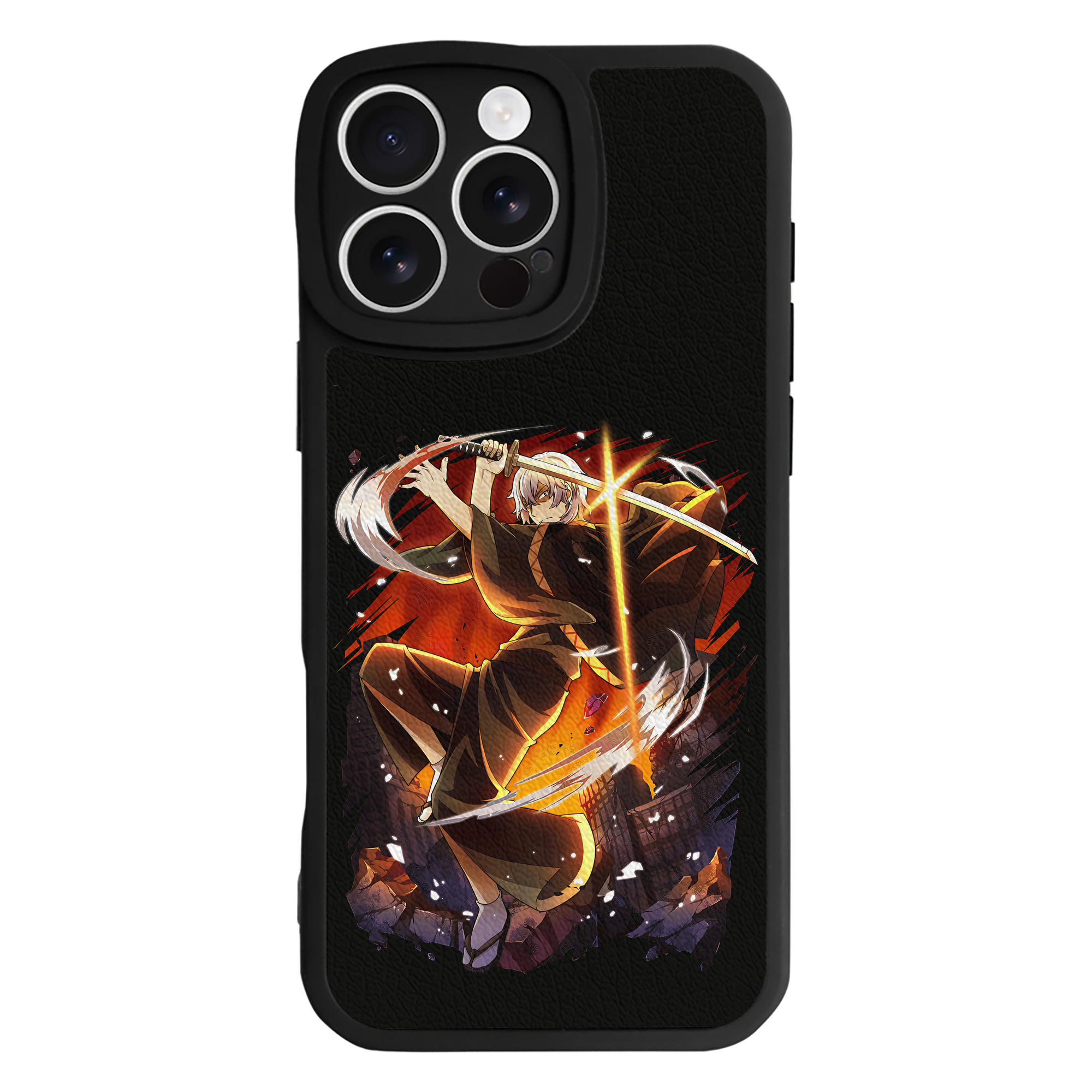 （画像用） 文豪ストレイドッグス Bungo Stray Dogs 【iPhone 16シリーズ対応】シリコンスマホケース（レザー調） 材質：シリコン